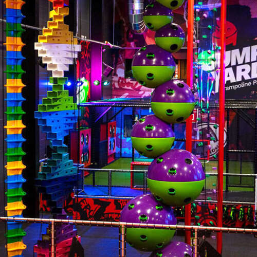 Clip n Climb climbing walls for trampoline parks ELI Play