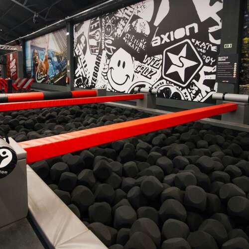 Foam pit cubes trampoline park rounded edges ELI Play