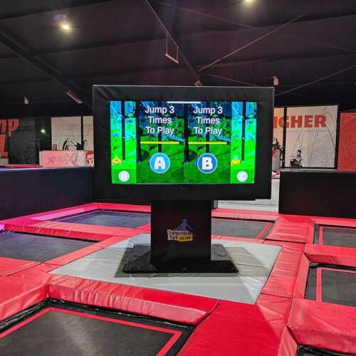 Interactive Pleyo game for trampoline parks ELI Play