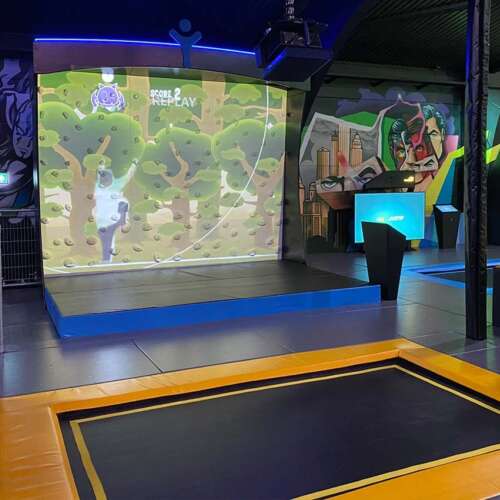 Valo Climb und Valo Jump interaktive Spiele Trampolinpark